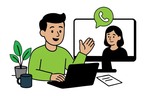 Conversa por video amistosa